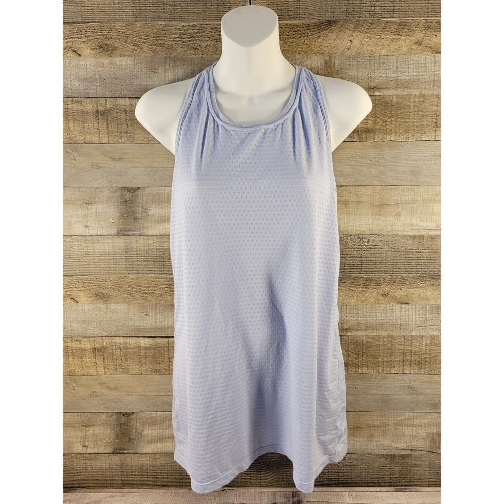 Athleta Racerback Workout Tank Top Light Blue Size SMALL